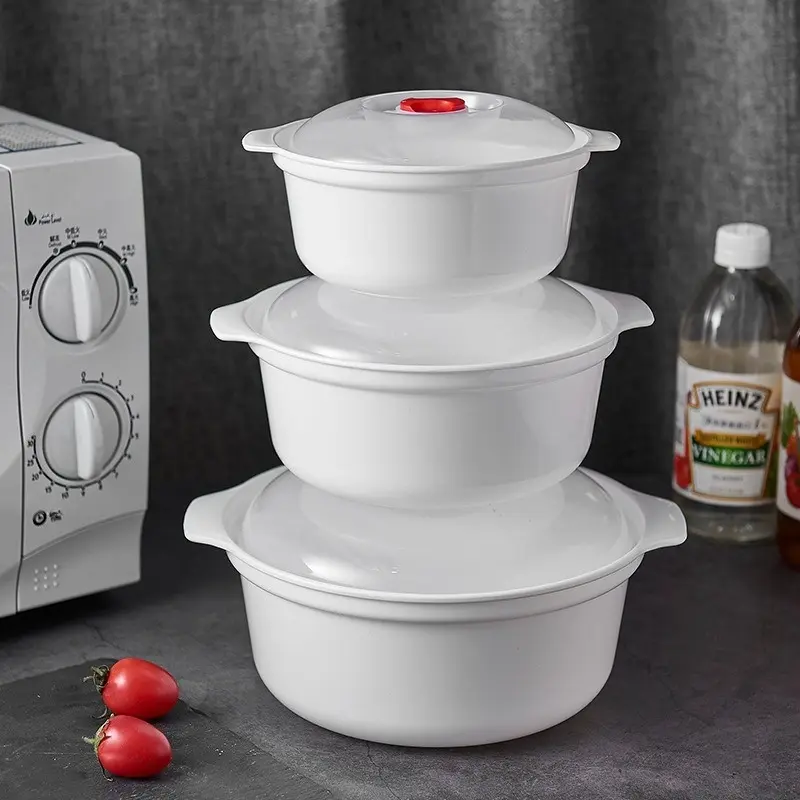 4 Piece Microwave Safe Heating Bowl Set with Steam Mat, Bowls Microwave Safe, Food Grade PP Round Bowl with Lid, Multi Functional Soup & Noodle Bowl, Instant Noodles Bowl, Microwave Ramen Bowl, Quick Heating Kitchenware