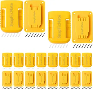 SnapFixMate Tool Holders for Dewalt 20V/12V Drill Tool Mount Fit for Milwaukee M18 Tools Yellow,TikTokShopBlackFriday