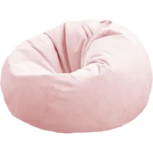 Stuffed Animal Storage Bean Bag Cover Pets Dogs/Cats Lazy Beds. Washable Ultra Soft Corduroy Stuffed for Organizing Plush Toys or Textile, Sack Bean Bag