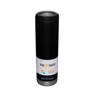 Klean Kanteen 20oz TKWide Portable Drinkware with Loop Cap  - Black