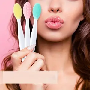 1/3/5pcs Soft Blackhead Remover Oil Lip Peeling Off Safe Double-sided Face Wash Face Brush Washing Brush Blackhead Remover