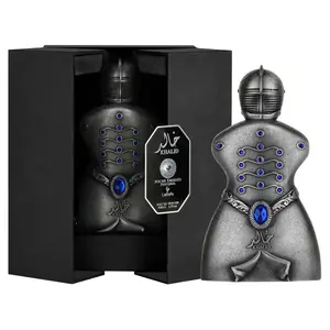 Lattafa Khalid EDP Perfume 3.4oz 100ml - Liquid Niche Emarati Fragrance with Saffron & Leather Notes for Autumn/Winter