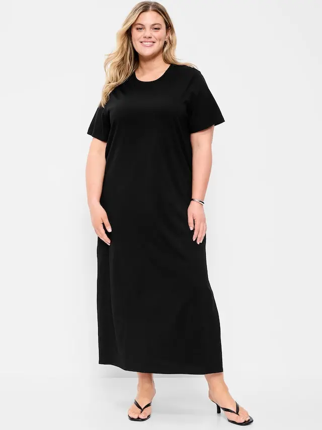Old Navy Women's Vintage Crew-Neck Maxi Dress - TikTok Shop