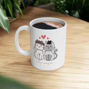 Will you Meowy me? Valentine's Coffee Mug