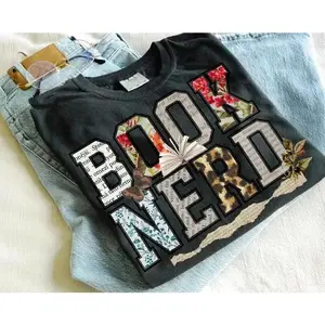 USA T-Shirt Book Nerd PRINTED Vintage T-shirt Retro Bookish Trendy Lover Retro Tee Trendy For Booktok Librarian Gift Idea Bookish
