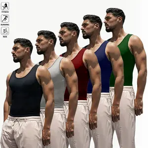 Men's 5-Piece Athletic Tank Top Set | Fitness, Running, Cycling