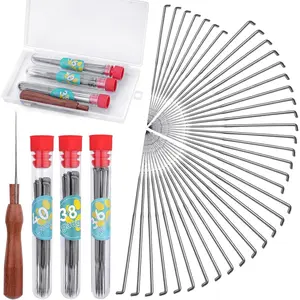 Yizzvb Felting Needles, Needle Felting Tools, Needle Felting Kit Wool Felting Supplies with 40 Pcs Needle Felting Needles, Wooden Handle and Storage Box for Felting Wool Projects