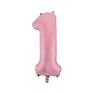 1 Pink Number 34" Mylar Balloon