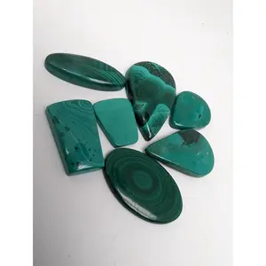Malachite Jewelry Size Lot - AAA grade - 7 pieces - Whole Lot