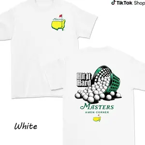 Master Hit It Hard Golf Graphic T-Shirt, Retro Vintage Golf Tee, Premium Cotton Breathable Unisex Shirt, Gift for Golf Lovers.