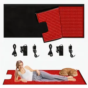 YUYISLE Red Light Therapy Mat for Body Pain Relief 2520 LEDs 660nm & 850nm Near Infrared Light Large Blanket for Face Device Skin Health Easter Gifts - Healthcare Electric Hand Exerciser Stroke Rehabilitation AI Fat Scale