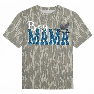 Boy Mama Mossy Oak Wash Camo Tee 3D - Mother’s Day Camo T Shirt, Bottomland Camo Unisex Outdoor Tee, Ultra Soft Breathable Cotton, Hunting Camping Shirt, Gift For Mom Her