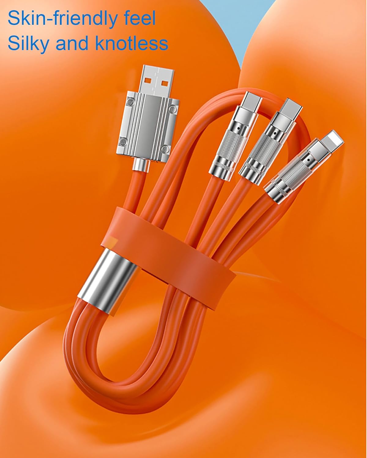 Multi Charging Cable, 3 in 1 Multiple Charger Cable, Short Universal Charging Cable with 3 Different Port IP/Type-C/Micro Compatible with iPad/Phone 14/Samsung/Google//Sony PS5/Kindle/Camera