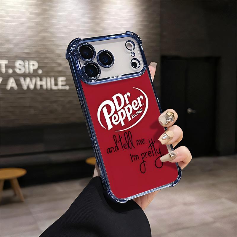 Dr Pepper Retro iPhone Case Vintage Dr Pepper Soda For Believers For Iphone  17 16 15 14 13 12 11 PRO MAX PLUS Shockproof Soft Silicone Smartphone  Protective Cellphone Shell mag safe transparent Scary ScreamingPhoneCaseQ69  - TikTok Shop