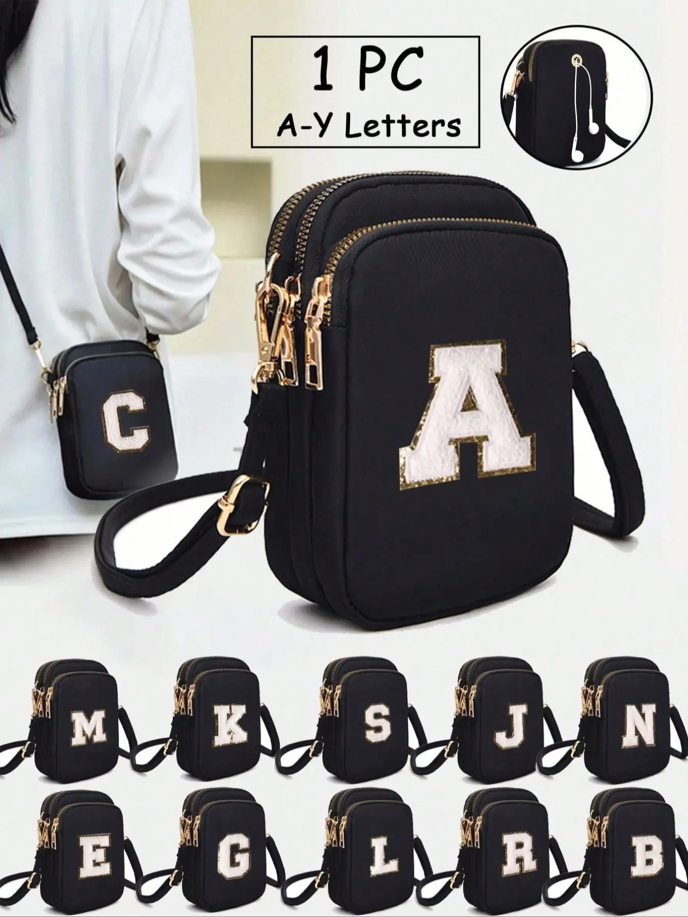 1-piece casual crossbody mini bag with a phone pocket and vertical coin purse, Casual crossbody bags, suitable for women, girls, travel, back to school, and gift-giving, Phone Wallet Bag, Lightweight Shoulder Bag