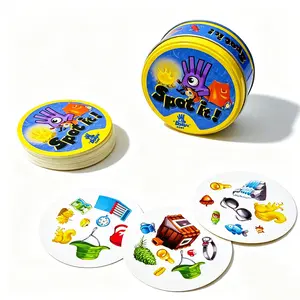 55pcs Spot It Game, Interactive Family Fun, Engaging Memory & Observation Activity, Perfect Gift for Kids & Adults, Ideal for Travel & Gatherings