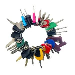 50 Heavy Equipment Keys Master Set, Construction Contractor Machine Ignition Keys Set Fits CAT Caterpillar Case John Deere JCB Hyster JLG Komatsu Kubota Yanmar New Holland Takeuchi Volvo
