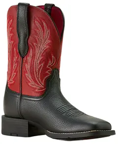 Ariat Women's Round Up Filly Performance Western Boot Broad Square Toe - 10064075