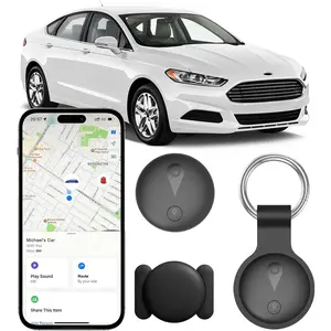GPS Tracker for Vehicles No Monthly Fee, Mini GPS Tracker for Kids, Tracking Devices for Cars Hidden Works with Google's Find Hub (Apple Only) Pet Tag Tracker for Dogs Bike Keys (3)