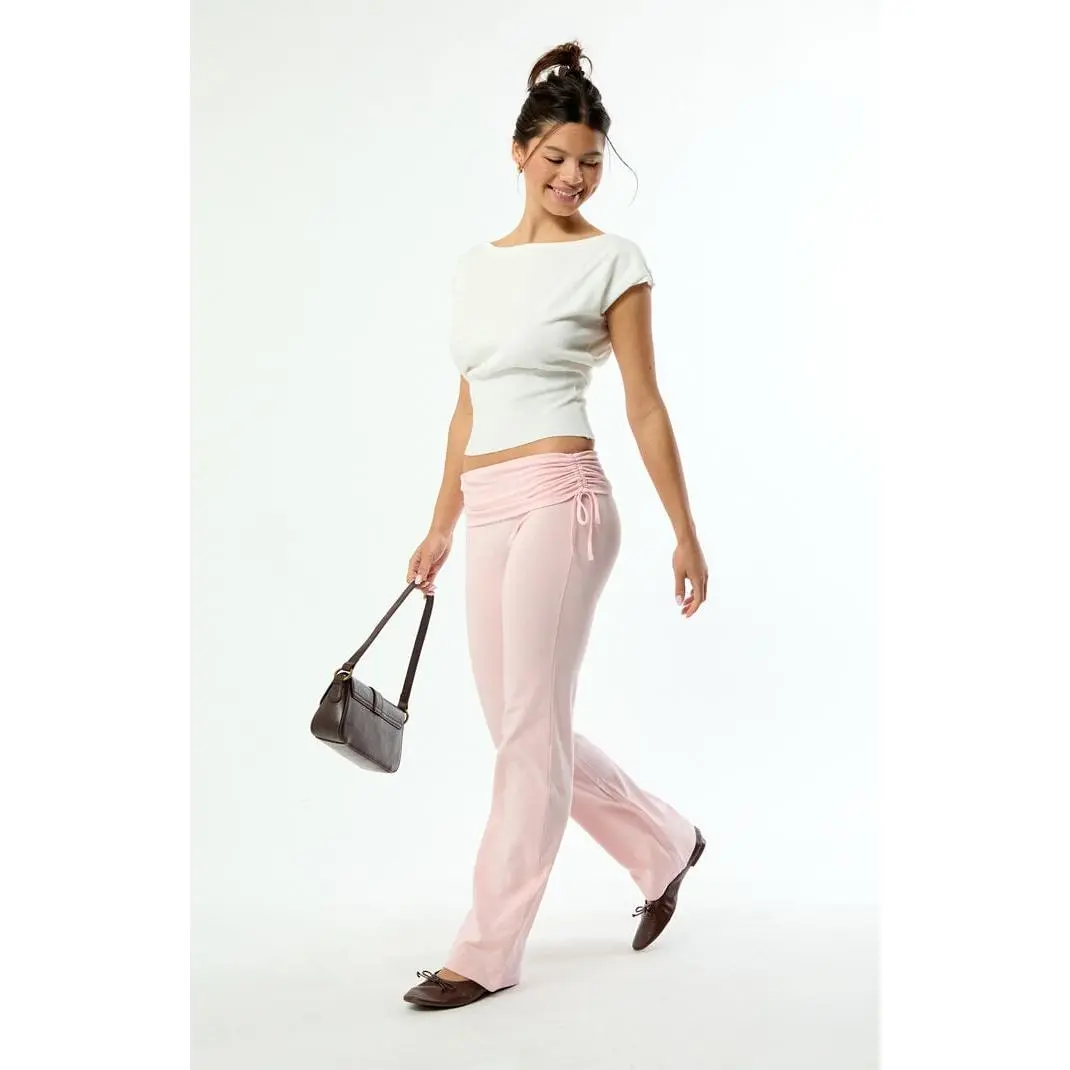 Pacsun Women's Sutton Fold-Over Flare Pants