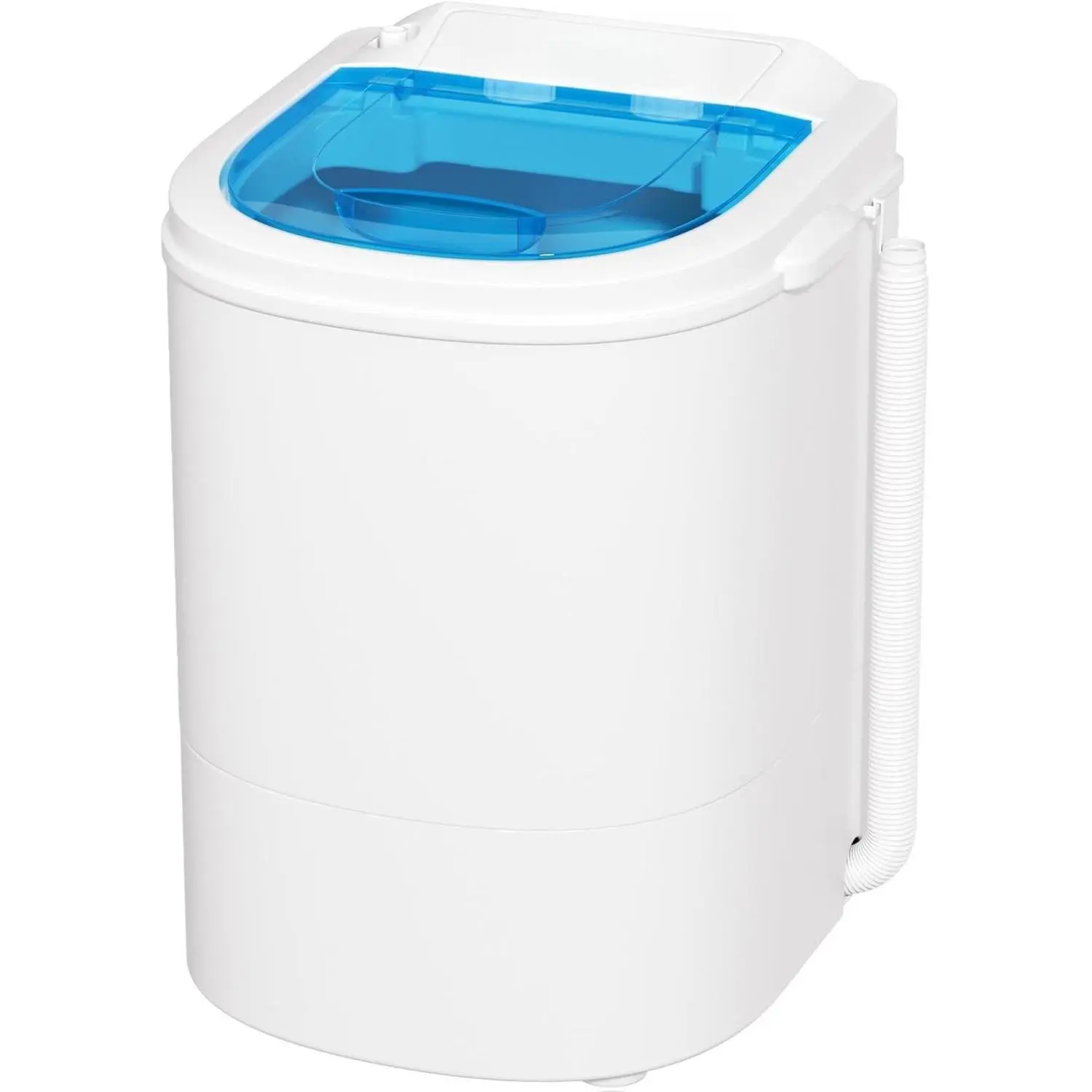 Greenvelly Portable Washing Machine, 5.5 Lbs Compact Mini Washer Machine, 110V Single Tub Laundry Washer for Apartments, Dorms,Traveling, RV, Blue