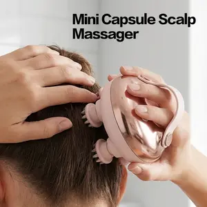 Cordless Scalp Massager for Hair Care with 3 Kneading Modes, Waterproof Head Massager with 8 Claws for Deep Cleansing. Head Scratcher & Body Massager for Relaxation, New Trend Lymphatic Drainage Tool, also great as a Cat Massager.