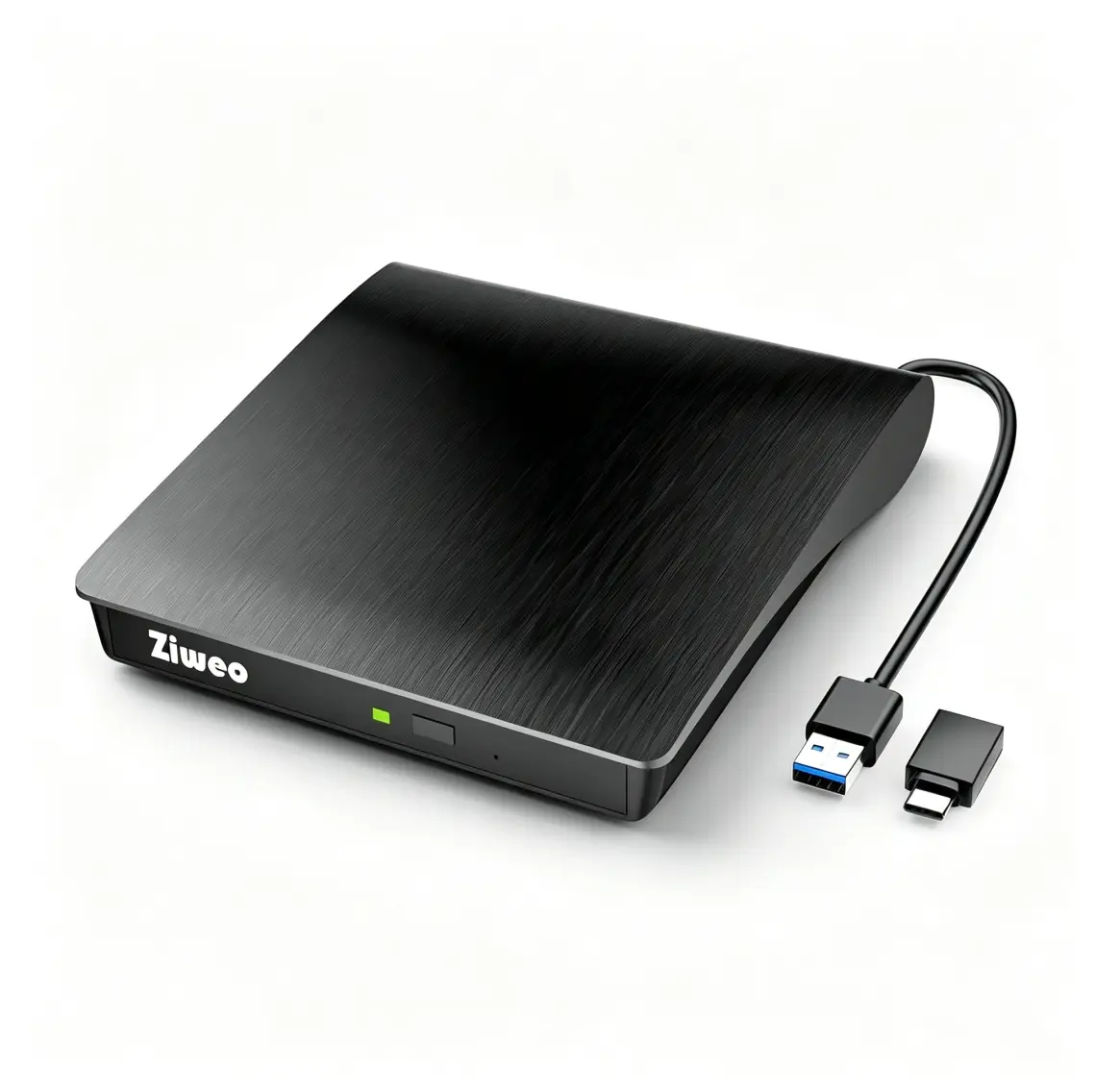 Ziweo Portable CD/DVD Drive & Burner (USB 3.0 + Type-C)