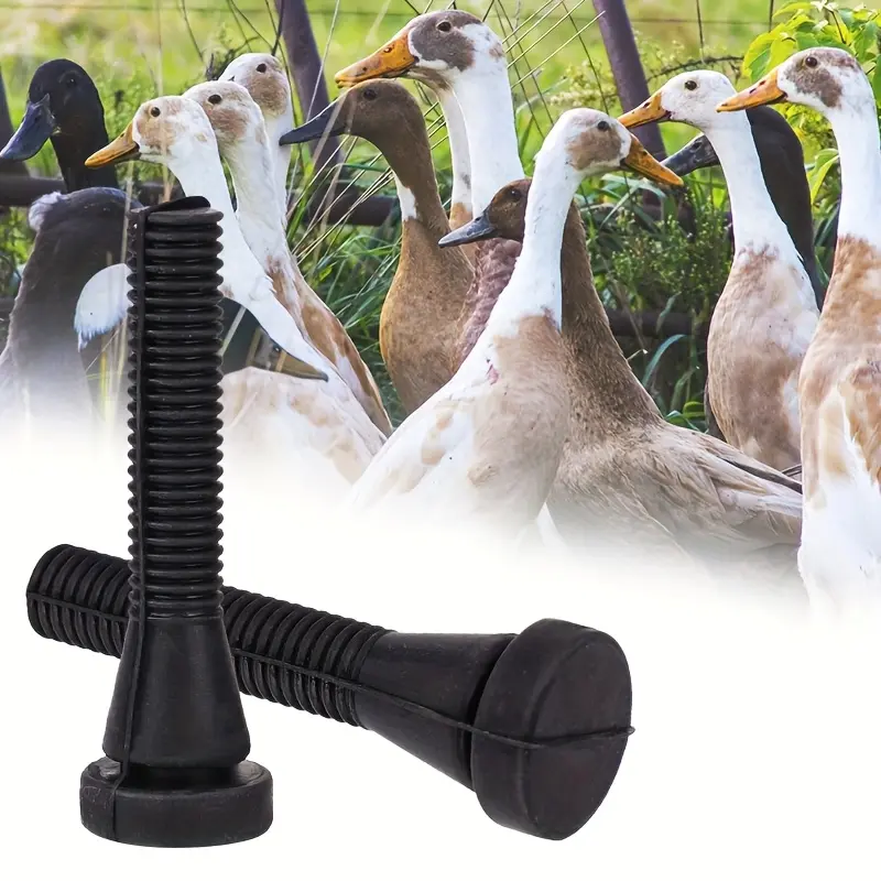 30pcs Black Rubber Chicken Plucker Fingers, Flexible Feather Removal Attachments for Chickens, Turkeys, Ducks, Geese & Quail Poultry