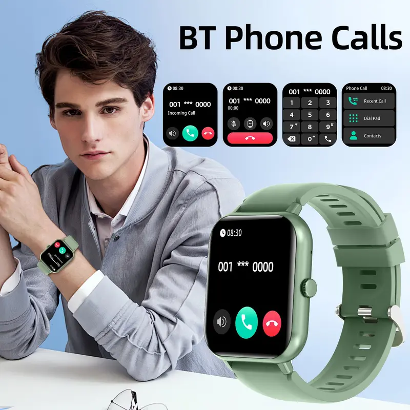 1.83" Touch Screen Smart Watch, Digital Fitness Watches with Call Function & 100+ Sports Modes, Multifunctional Electronic Fitness Watch, Smartwatch Watch, Wearable, Waterproof Smartwatch, Custom Wristwatch 5