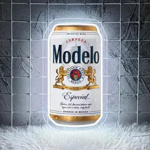 Modelo Especial Beer Led Neon Sign  for Wall Decor, Neon Lights for Bedroom Led Signs Suitable for Man Cave Bar Pub Restaurant Christmas Birthday Party Gift Led Art Wall lamps