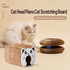 Foldable Accordion Cat Scratcher, Cute Stylish Cat Toy, Wear-resistant Scratching Pad, Creative Furniture for Indoor Cats