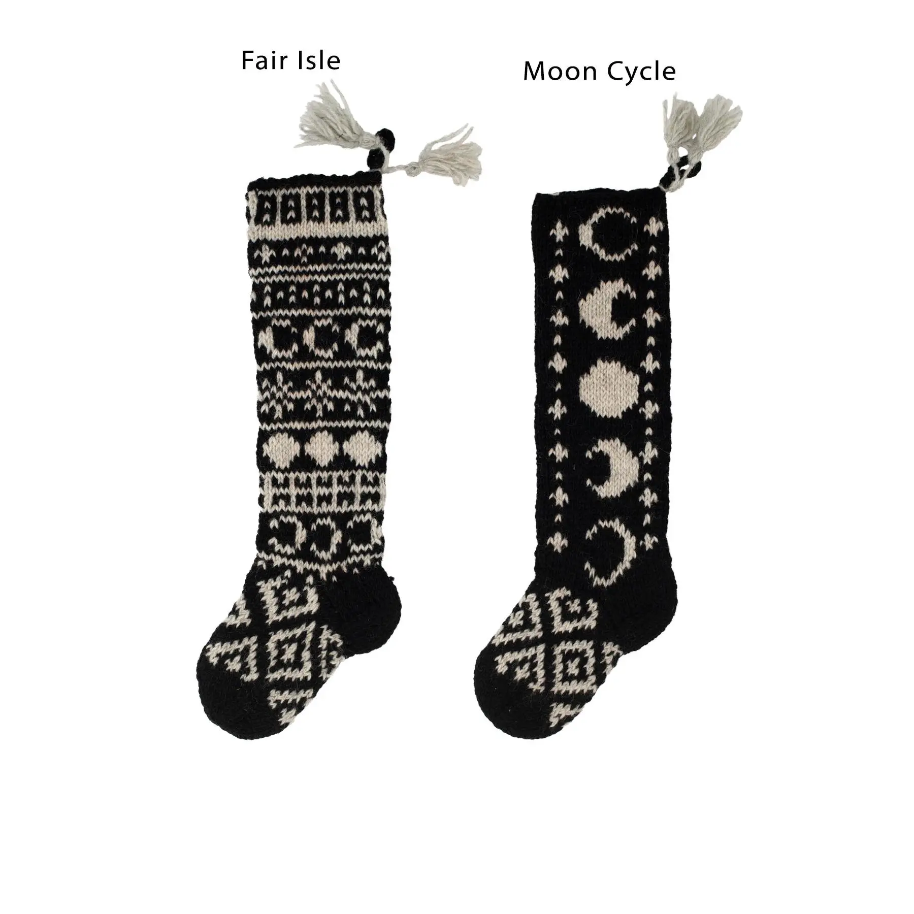 Celestial Hand Knit Stockings