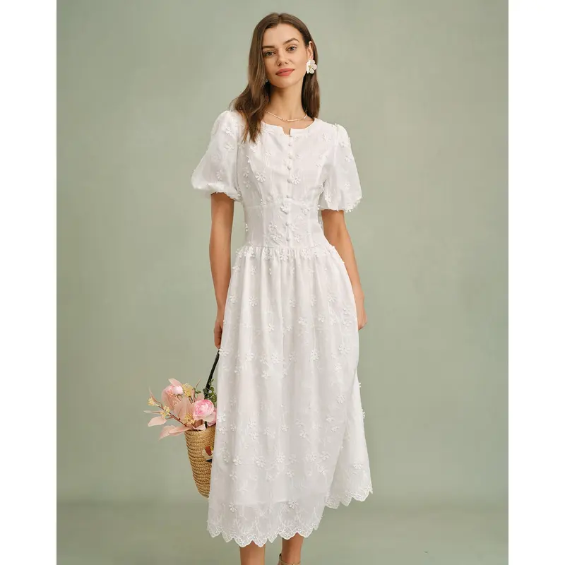 short wedding dresses vintage lace A-Line-34-Sleeve-Short-Lace-Wedding-Dresses-Vintage-Knee-Length-V-Neck- Wedding-Dress-BB0013_1200x.jpg?v=1739705787 main image 0