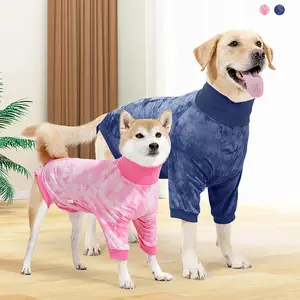 Recovery Suit for Dogs - Soft Onesie Dog Surgery Suit for Female Male Dogs, Breathable Surgical Recovery Suit Prevent Licking Spay Recovery Suit Dog E-Collar & Cone Alternative