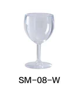 Yanco SM-08-W 8 oz Stemware Wine Glass, Clear - 3 x 5.5 in. - Pack of 24