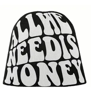 “ ALL WE NEED IS MONEY ” Knitted Beanie