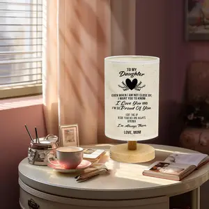 Personalized Table Lamp For Daughter From Mom – Birthday Daughter Gifts From Mom, Anniversary Wedding Gift Ideas. Custom Name & Message LED Light. Nightstand Decor For Bedroom. Dropshipping & Wholesale. 10% For Creators