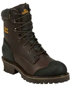 Chippewa Men's 8" Waterproof And Insulated Lace-Up Logger Boot Composite - 55053