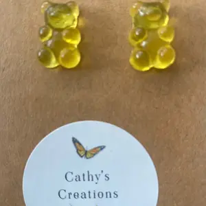 Yellow Gum Gum Bear Earrings