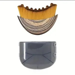 1pc Lymph Contour Facial Brush for Jaw Line Sculpting, Dry Brush Massager for Lymph Drainage and Face Fatigue Relief, Ergonomic Design