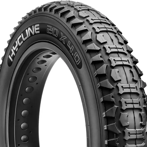 Ebike Replacement Fat Tire: 20x4.0 Inch Heavy Duty Folding Electric Fat Tires, All-Terrain High-Density Bicycle Tires for Street or Trail Riding