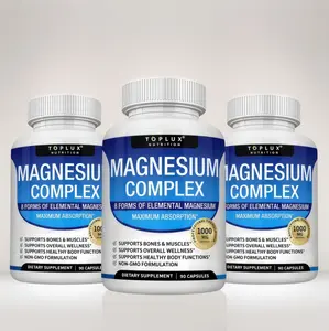 3 Pack Bundle Magnesium Complex 8 Essential Magnesium Supplement IMagnesium Glycinate Complex Supplement | healthy bodyfunction muscle | Magnesium Tablets for Bone Health Isupplements for men and women