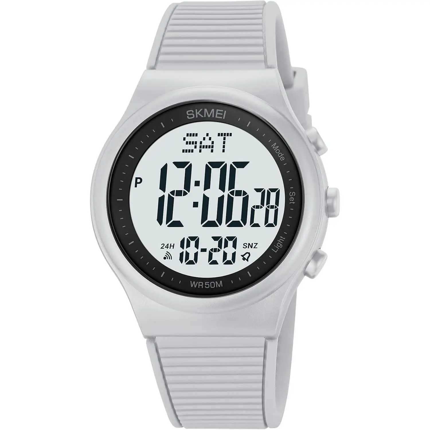 Digital Watch for Women  Stopwatch  Watches for Mens and Womens Unisex Outdoor Rubber Strap Multifunction Wristwatch with Luminous Display