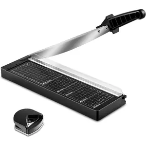 12 In Paper Cutter, 8 Sheet Capacity, Heavy Duty Paper Cutter For Cardstock, Guillotine Paper Trimmer For Crafting, Classroom And Office