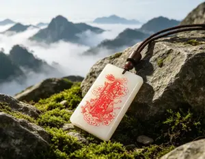 Taoist Blessed Guardian Jade Pendant with Divine Seal