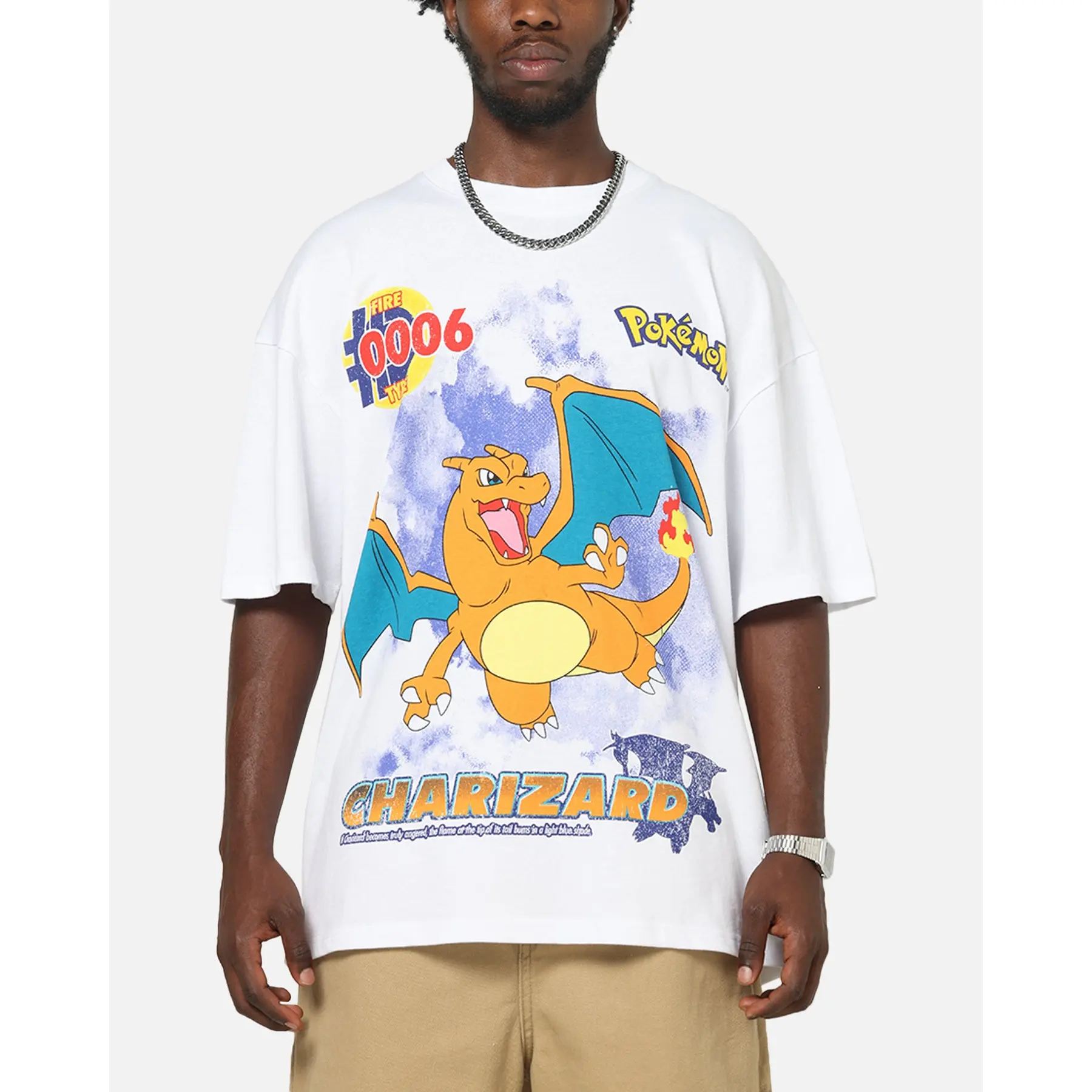 The Pokémon Collection By 73Studio Charizard T-Shirt White