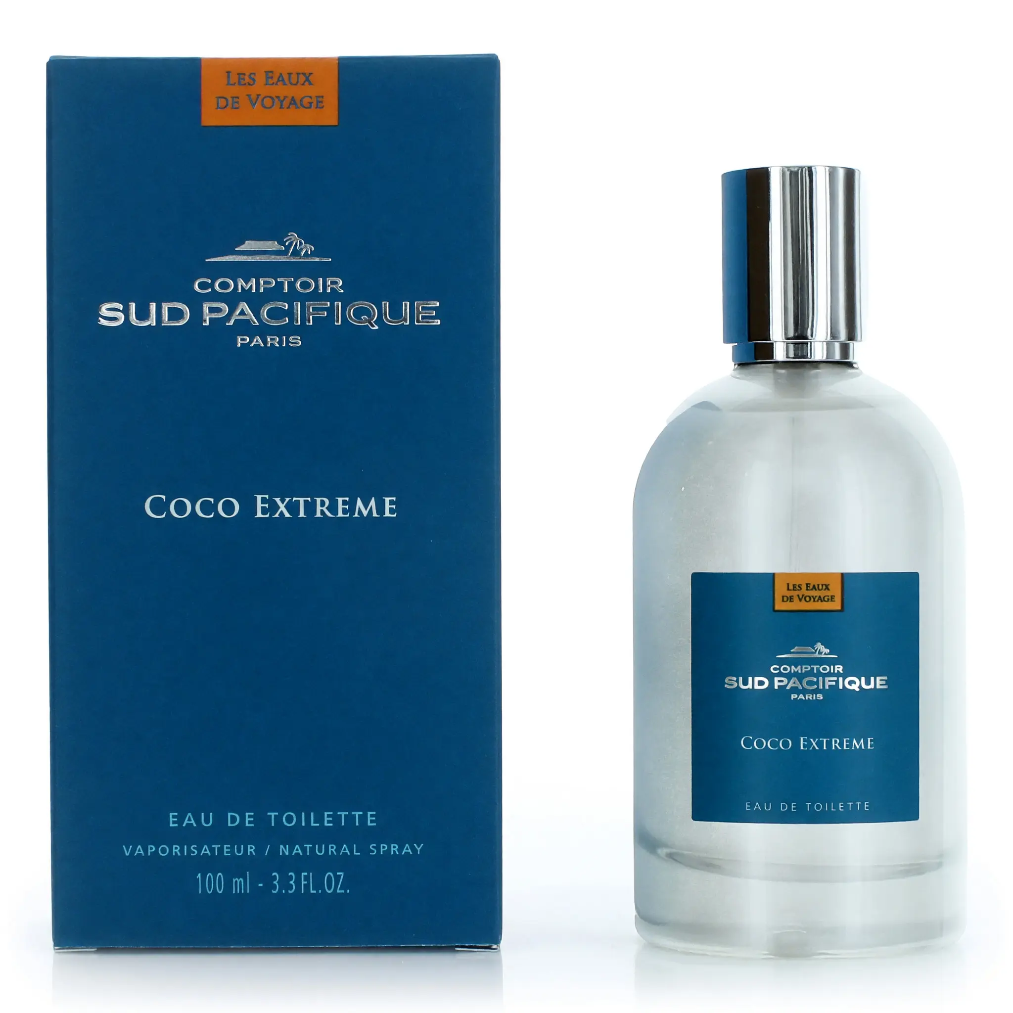 Comptoir Sud Pacifique Coco Extreme Women's Eau de Toilette Spray - 3.4oz Caribbean Coconut Women's Fragrance, with Coconut Powder, Vanilla, Tropical, Sugar Candy, Tonka Almond Notes
