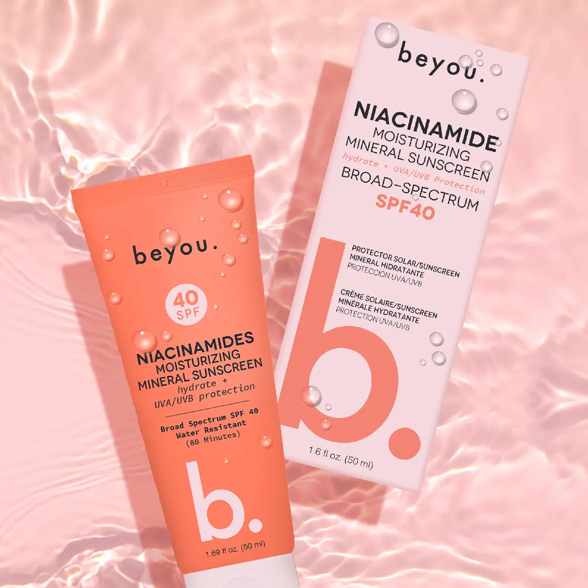 Beyou. Daily Moisturizer Mineral Face Sunscreen - SPF 40 - 1.69 fl oz