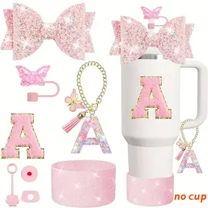 NO CUP,Shiny Cup Accessories Set for 30oz/40oz Cups, Elegant Gift Box Packaging, Perfect for Birthday, Valentine's Day, Christmas, New Year Gifts