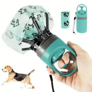 Portable Pet Pooper Scooper, Poop Scooper for Small and Large Dogs, Pooper Scooper  Dog Leak-Proof Bags Included, Ideal for Outdoor Use